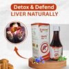 Livzone DS Syrup bottle - herbal liver tonic with Ayurvedic ingredients for liver health and detoxification by Nature Grace Health Care