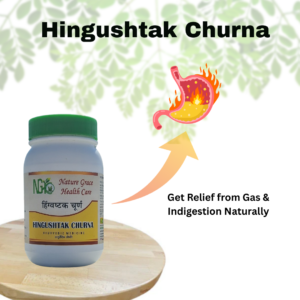 Nature Grace Hingushtak Churna Ayurvedic Digestive Powder for Gas and Indigestion Relief – 100g Bottle Front View